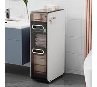 ASumPio Gabinete De Almacenamiento con Cajones Apilables, Organizador De Almacenamiento De Plástico Independiente, Blanco,One Color-3 Tier