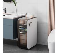 ASumPio Gabinete De Almacenamiento De Niveles con Torre De Cajones De Almacenamiento, Gabinete Delgado De Almacenamiento De Papel Higiénico De Gran Capacidad con Ruedas,One Color-2 Drawers