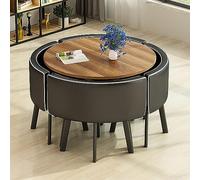 ASumPio Juego De Mesa De Comedor Redonda con Sillas. Muebles Que Ahorran Espacio para Comedores, Salas De Estar Y Salas De Recepción. Ideal para Mesas De Conferencias O Sal,35