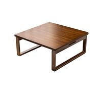 ASumPio Mesa De Centro Baja Plegable De Bambú Japonés con Patas Plegables, Mesa De Té Cuadrada, Bandeja De Escritorio Portátil, Mesa De Comedor Pequeña, Mesa,A-L