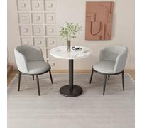 ASumPio Mesa De Comedor Y Sillas para 2, Juego De Mesa De Centro Moderna con 2 Sillas Tapizadas, Juego De Mesa De Negociación