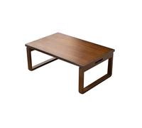 ASumPio Mesa De Suelo Plegable De Bambú para Meditación Y Té, Mesa De Altar Baja De Estilo Japonés para Sala De Estar Y Dormitorio, Mesa De Centro Tipo Tatam,Brown-80x50x31cm(31x20x12