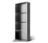 ASumPio Nicho De Ducha De Acero Inoxidable, Estante Organizador De Almacenamiento para Baño, Nicho Empotrado De Una Pieza De Varios Niveles para Sala De Esta,Gray-28x120x12.5cm