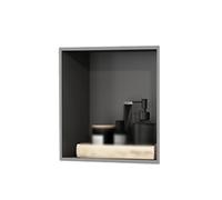 ASumPio Nicho De Ducha De Acero Inoxidable, Nicho De Pared Empotrado Sin Marco, Almacenamiento para Champú, Guardar Champú Y Jabón, Fácil De Ins,12.5x12.5x4.9in