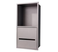 ASumPio Nicho De Ducha, Organizador De Ducha De Acero Inoxidable 304, Nicho Empotrado para Baño Húmedo, Estante De Pared Impermeable para Champú, Artículos D,Apricot-20x40x12.5CM/7.88x15.75x4.93in