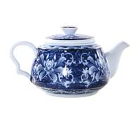 ASumPio Teteras, Tetera Azul Y Porcelana Tetera De Cerámica con Asa Tetera Tetera De Cerámica Olla De Caldo Tetera Portátil Tetera Casera Tetera China Tetera De Escritorio Decora,