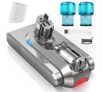 ASUNCELL SV15 3900 mAh V11 - Batería para Dyson con 2 filtros, batería de repuesto de 25,2 V para V11 Torque Drive Outsize Absolute Extra V15 Detect Absolute Extra SV16 SV22