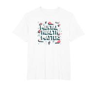 Asuntos de Salud Mental: Conciencia y Apoyo Camiseta, Hombre Tallas Grandes, Blanco, 4X Alto