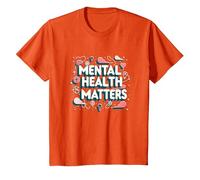 Asuntos de Salud Mental: Conciencia y Apoyo Camiseta, Niños, Naranja, 4 años