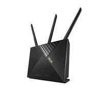 ASUS 4G-AX56 AX1800 Cat. 6 4G-AX56, Wi-Fi 6 (802.11ax), W126476687 (4G-AX56, Wi-Fi 6 (802.11ax), Dual-Band (2.4 GHz / 5 GHz), Ethernet LAN, 5G, Black, Tabletop Router)