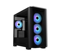 ASUS A23 Plus - Chasis PC Micro-ATX (4 Ventiladores ARGB preinstalados, Compatible con disipador CPU de 165 mm, radiadores de 360 mm, gráfica de 380 mm, PSU ATX, gestión de Cables de 33 mm), Negro