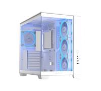 ASUS A32 Plus - Chassis ATX (radiadores de 360 mm y Tarjetas gráficas de 420 mm, Cuatro Ventiladores ASUS Prime MR 120 ARGB preinstalados, gestión Limpia de los Cables) - Blanco