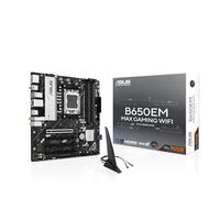 ASUS B650EM MAX Gaming WiFi, Placa Base AMD mATX, Ranura DDR5, PCIe 5.0 Ready, Tres Ranuras M.2, Wi-Fi 6, Ethernet Realtek 1 GB, DisplayPort, HDMI, Puertos USB-A y USB-C de 10 Gbps, BIOS Flashback
