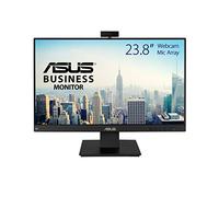ASUS BE24EQK - Monitor de Negocio de 24" | 60 Hz (Full HD, IPS, 1920x1080, Webcam, sin Marco, luz Azul de Baja Intensidad, cámara Full HD, Matriz de micrófonos y Altavoces estéreo), Negro