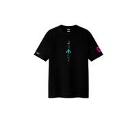 ASUS Camiseta ROG II Edition Hatsune Miku, Camiseta negra Mixta Edición Collector Gaming, Negro con Acentos Azul-Verde Hatsune Miku, L