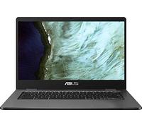 Asus Chromebook 14 pulgadas HD Premium ordenador portátil, Intel Dual-Core Celeron N3350, Intel HD Graphics, 4GB DDR4 RAM, 32GB SSD, Chrome OS, Gris