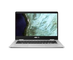 ASUS Chromebook C423, 14 pulgadas FHD NanoEdge pantalla con bisagra de 180 grados, procesador Intel Celeron N3350, 4 GB de RAM, 32 GB de almacenamiento eMMC, inscripción cero táctil, Chrome OS, plata,