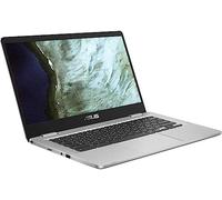 ASUS Chromebook C423N Clamshell Laptop 14" HD 4-Way NanoEdge, procesador Intel Celeron N3350, 4 GB DDR4 RAM, 64 GB de almacenamiento eMMC, plata, cromado OS (ASUS C423N)