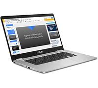 ASUS Chromebook C523NA-DH02 15.6" HD NanoEdge Display, 180 Degree, Intel Dual Core Celeron Processor, 4GB RAM, 32GB eMMC Storage, Silver Color