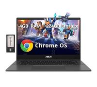 ASUS Chromebook CM1402 Laptop antirreflejos FHD de 14 pulgadas, MediaTek Kompanio 520, 4 GB LPDDR4X, 224 GB de almacenamiento (eMMC de 64 GB + juego de estación de acoplamiento de 160 GB), cámara web