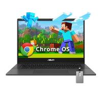 ASUS Chromebook CM1402 Laptop antirreflejos FHD de 14 pulgadas, MediaTek Kompanio 520, 4GB LPDDR4X, 64GB eMMC, cámara web, WiFi 6, Bluetooth, Chrome OS, Gravity Gray, tarjeta USB Hotface de 128 GB