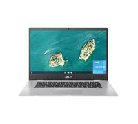 Asus Chromebook CX1, 15.6" Full HD NanoEdge Display, Intel Celeron N3350 Processor, 64GB eMMC Storage, 8GB RAM, Chrome OS, Transparent Silver, CX1500CNA-AS84F