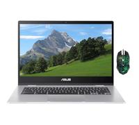 ASUS Chromebook CX1, laptop FHD CX1400 de 14 pulgadas, Intel Celeron N4500, 4 GB de RAM, 192 GB de almacenamiento (64 GB eMMC + 128 GB Micro SD), WiFi 6, 180° Lay-Flat, Chrome OS, mouse diseñado,