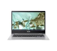 ASUS Chromebook CX1, pantalla NanoEdge Full HD de 14", procesador Intel Celeron N3350, almacenamiento de 64 GB eMMC, 4 GB RAM, teclado resistente a derrames, sistema operativo cromado, plateado transparente, CX1400CNA-AS44F