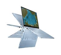 ASUS Chromebook Flip C433 2 en 1 portátil, pantalla táctil FHD NanoEdge, procesador Intel Core m3-8100Y, 8 GB RAM, 64 GB de almacenamiento eMMC, teclado retroiluminado, plateado, Chrome OS, C433TA-AS384T
