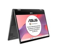 ASUS Chromebook Flip CM1 - Ordenador portátil, pantalla táctil de 14" FHD IPS, MediaTek Kompanio 510, 8 GB de RAM, 128 GB eMMC, Arm G52 MC2, ChromeOS, teclado QWERTZ, Gris Gravity