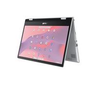 ASUS Chromebook Flip CX1 Convertible Laptop, 35.6 cm FHD NanoEdge pantalla táctil de 360 grados, procesador Intel Celeron N4500, almacenamiento eMMC de 128 GB, 8 GB de RAM, ChromeOS, plata
