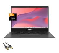 ASUS Chromebook para estudiantes y negocios, pantalla FHD NanoEdge de 14 pulgadas, MediaTek Kompanio 520, 4 GB de RAM, 64 GB eMMC, Wi-Fi 6, TB 4, lector de tarjetas micro SD, cámara web, cable HDMI