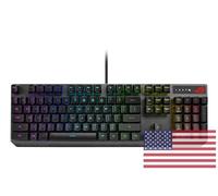 ASUS Teclado mecánico para juegos - ROG Strix Scope RX | Interruptores mecánicos ópticos rojos | USB 2.0 Passthrough | 2 teclas Ctrl más anchas para mayor precisión FPS | Aura Sync, Armoury Crate RGB Iluminación