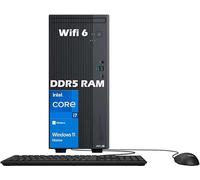 ASUS Computadora de escritorio V500 Business Tower • Procesador Intel Core i7-13620H de 10 núcleos • DDR5 de 16 GB • SSD de 512 GB • Office 365 para la web • HDMI + DisplayPort, Wi-Fi 6 • Teclado y