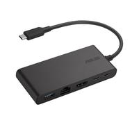 ASUS - Dual 4K USB-C Dock DC201 Alámbrico USB 3.2 Gen 2 (3.1 Gen 2) Type-C Negro