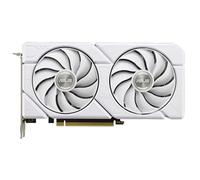 ASUS Dual GeForce RTX 4060 EVO White OC Edition Tarjeta de video GDDR6 de 8 GB, 2 potente ventilador de tecnología axial DUAL-RTX4060-O8G-EVO-WHITE/distribución nacional oficial