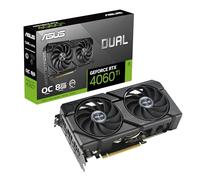 ASUS Dual GeForce RTX 4060 Ti EVO OC Edition 8GB GDDR6 (PCIe 4.0, 8GB GDDR6, DLSS 3, HDMI 2.1a, DisplayPort 1.4a, Ventilador Axial-Tech, tecnología 0dB, Placa Posterior Protectora, Auto-Extreme)