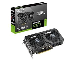 ASUS Dual GeForce RTX 4070 EVO OC Edition 12GB GDDR6 - Tarjeta gráfica para Videojuegos (Nvidia GeForce RTX4070 DLSS 3, 475 AI Tops, PCIe 4.0, 1 x HDMI 2.1a, 3X DisplayPort 1.4a,