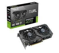 ASUS Dual GeForce RTX™ 4070 EVO OC Edition 12GB GDDR6X - Diseño de 2.5 Ranuras, Ventilador de Tecnología Axial, 0dB