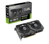 ASUS Dual GeForce RTX 4070 EVO OC Edition 12GB GDDR6X (preparada para SFF, diseño de Ventilador Axial-Tech, diseño de 2,5 Ranuras, tecnología 0dB, rodamientos de Ventilador de Doble Bola)