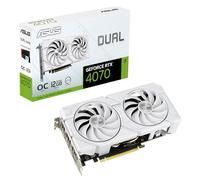 ASUS Dual GeForce RTX™ 4070 EVO White OC Edition (PCIe 4.0, 12GB GDDR6X, DLSS 3, HDMI 2.1a, DisplayPort 1.4a, diseño de 2.5 Ranuras, diseño de Ventilador Axial-Tech)