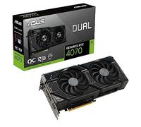 Asus Dual GeForce RTX 4070 OC Edition, Tarjeta Gráfica Gaming (PCIe 4.0, 12GB GDDR6X, DLSS 3, HDMI 2.1, DisplayPort 1.4a, diseño de 2.55 Ranuras, Ventilador Axial-Tech, tecnología 0dB)