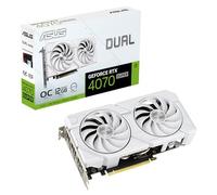 ASUS Dual GeForce RTX™ 4070 Super EVO White OC Edition (PCIe 4.0, 12GB GDDR6X, DLSS 3, HDMI 2.1a, DisplayPort 1.4a, diseño de 2.5 Ranuras, diseño de Ventilador Axial-Tech, BIOS Dual)