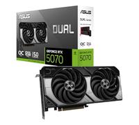 ASUS Dual GeForce RTX 5070 12GB GDDR7 OC Edition (PCIe 5.0, 12GB GDDR7, DLSS 4, HDMI 2.1b, DisplayPort 2.1b, Doble Ventilador, diseño de Ventilador de tecnología axial DUAL-RTX5070-O12G