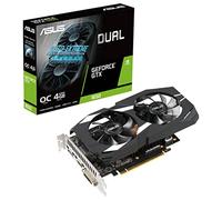 ASUS Dual NVIDIA GeForce GTX 1650 OC Edition - Tarjeta Gráfica, PCIe 3.0, 4GB GDDR6, HDMI 2.0, DisplayPort 1.4a, Resistencia al Polvo IP5X, Tecnología Auto-Extreme, GPU Tweak II