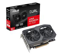 ASUS Dual Radeon RX 7600 V2 OC Edition - Tarjeta gráfica para Videojuegos (AMD Radeon RX7600, PCIe 4.0, 1 HDMI 2.1, 3 DisplayPort 1.4a, DUAL-RX7600-O8G-V2)