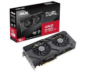 ASUS Dual Radeon RX 7800 XT OC Edition 16GB GDDR6 - Tarjeta gráfica (AMD RDNA 3, PCIe 4.0, 16GB de Memoria GDDR6, HDMI 2.1, DisplayPort 2.1)