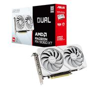 ASUS Dual Radeon™ RX 9060 XT 16GB GDDR6 White Edition (PCIe 5.0, 16gB GDDR6, HDMI 2.1b, DisplayPort 2.1a, 2.5-Slot Design, Axial-Tech Fan Design, 0dB Technology, and More)