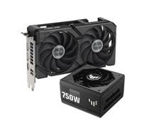 Asus Dual Radeon RX 9060 XT 16GB + TUF Gaming 750W - Tarjeta gráfica + Fuente