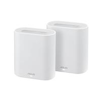 ASUS ExpertWiFi EBM68 (AX7800) 2 Pack, Sistema WiFi Mesh de Tres Bandas, optimo para Negocios, 5 SSID y VLAN, Portal de Invitados, Puerto de 2,5 Gbps, Seguridad de Red de Nivel Comercial, Blanco